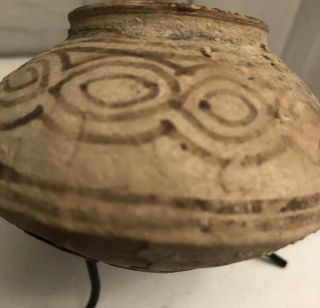 Indus Valley (Southern) Painted Terracotta Storage Vessel Circa 2500 BC with 4