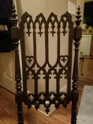 J.  W.  Meeks Antique Hand Carved Parlor Chair Gothic Revival Circa 1800 