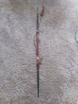Antique African Hunting Spear? Tribal Art? 4ft Long,