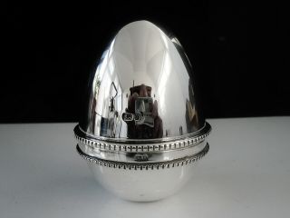 Silver Surprise Egg with Teddy Books & Train,  David R Mills London 1993 2