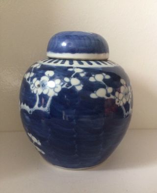 Antique Chinese Porcelain Blossom Prunes Design Ginger Jar 2