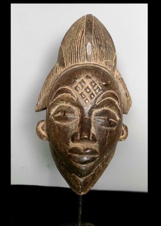 Old Tribal Black Punu Okuyi Mask - Gabon