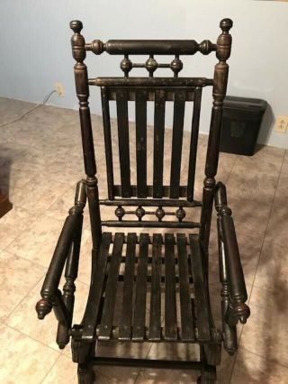 Antique Platform Rocking Chair Circa 1920 