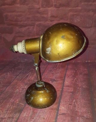 Vintage Industrial Adjustable Small Desk Light Lamp Inspection Folding