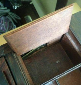 ANTIQUE WILLIAM IV LAP DESK - WITH 3 SECRET DRAWS 6