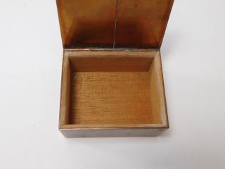 Vintage Tiffany & Company Bronze Wedding Memory Hope Chest Ring Box 1940 ' s M25 6