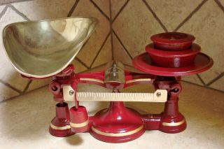 Rare Antique No.  4 John Chatillon & Sons Candy Scale Restored Scales Vintage 10