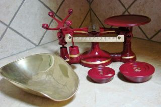 Rare Antique No.  4 John Chatillon & Sons Candy Scale Restored Scales Vintage 11