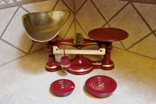Rare Antique No.  4 John Chatillon & Sons Candy Scale Restored Scales Vintage