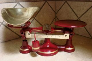 Rare Antique No.  4 John Chatillon & Sons Candy Scale Restored Scales Vintage 2