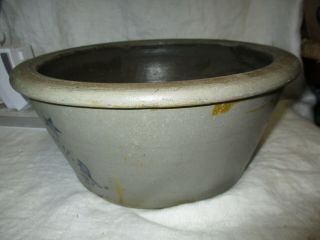 Antique Stoneware Cake Crock Crockware Bowl A Conrad & Co Geneva PA 3