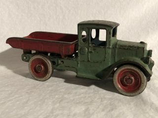 Kilgore Dump Truck Cast Iron Toy 8 1/2 Inch Rare