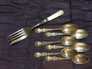 Antique - - Pearl Handle Flatware - Lantas Frary & Clark by Etnawork 4