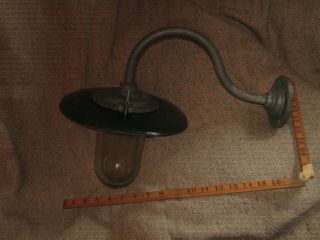 Rare Vintage Revo Swan Neck Outside Lamp Light Shade Fitting Industrial Factory