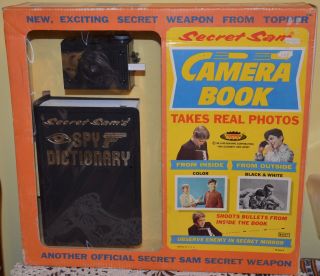 Topper Toys Secret Sam Camera Book Vintage Spy Camera 1966