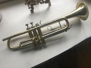 B & M Champion T390 Brass Trumpet For Spares Or Repairs 19” Long