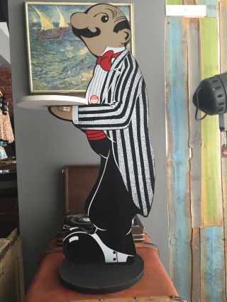 Eye - Catching Vintage Spanish Standing Dumb Waiter 1980 
