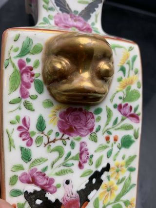 Rare Antique Chinese Canton Porcelain Vase 19th Century 8