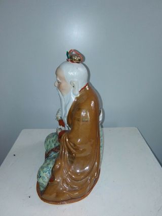 Antique Chinese Porcelain Jingdezhen Lao Tse figurine,  early PROC. 4