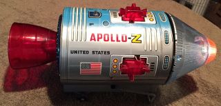 APOLLO - Z Moon Traveler Space Pod Vehicle - 1960 ' s vintage rare TOY.  NR 12