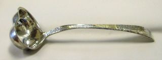 Tiffany & Co Sterling Silver Punch Ladle Lap Over Edge W/ Applied Gold Pat 1880