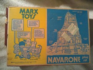 BATTLE of NAVARONE GIANT PLAYSET MARX 3412BATTLE GROUND BOX 1974 8