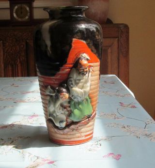 Japanese,  (Sumida Gawa) ; - ' ishiguro koko ' - Vase.  c1900 8