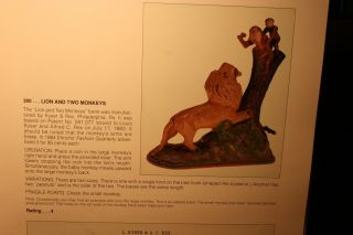 Cast Iron LION AND TWO MONKEYS Mechanical Bank by Kyser & Rex c 1883 11