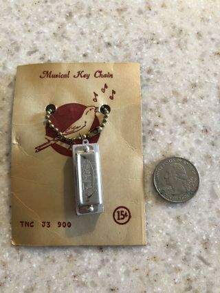 Antique Harmonica Key Chain