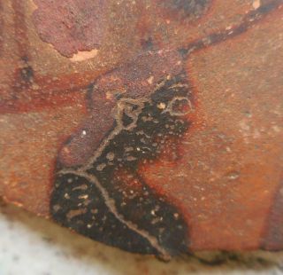FINE ANCIENT GREEK PAINTED POTTERY FRAGMENT MALE FIGURE 500BC FOUND FRANCE 2