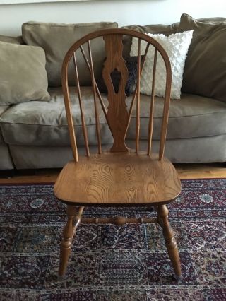 Vintage Nichols And Stone Co Windsor Dining Chairs - 4 Chairs In Set