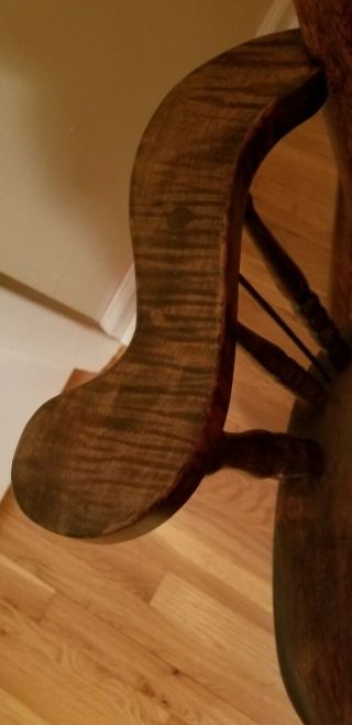 antique solid wood rocking chair 2