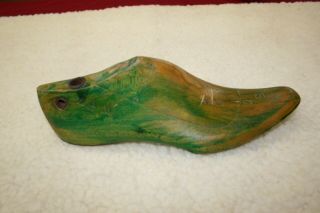 Vintage Wooden Shoe Last/form/mold - Shoemaker/cobbler Mold To Handsew Shoe