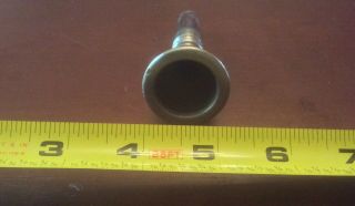 19th C Alto / Saxhorn Silver Plated Brass Mouthpiece -. 2