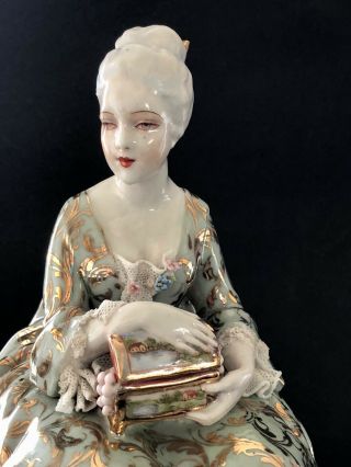 FABRIS Antique Italian LADY with Jewelry Box 10