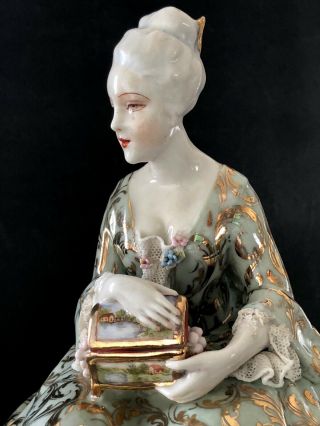 FABRIS Antique Italian LADY with Jewelry Box 11