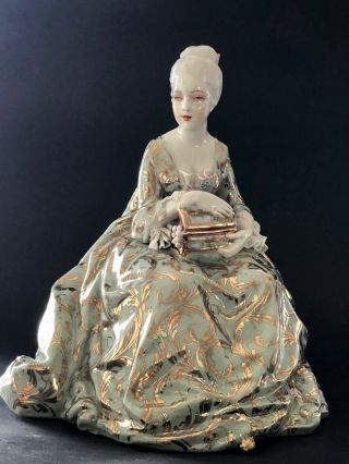 FABRIS Antique Italian LADY with Jewelry Box 9