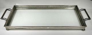 Vintage Tiffany & Co.  Sterling Silver/ Glass Serving Tray