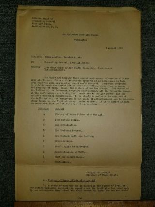 Original/rare Wasp Document 2 Women 