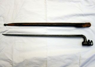 Antique 1853 Enfield Socket Bayonet And Scabbard