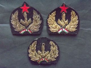 Hungary Navy,  Flotilla,  Thread,  Bullion,  Rákosi Era Cap Badges,  1949/1956 Rare