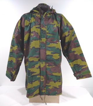 Belgian Army Jigsaw Camouflage Breathable Gore - Tex Waterproof Coat Parka D2 Jb1