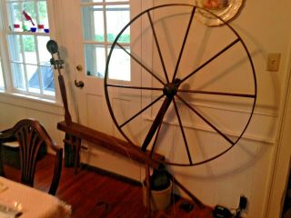 Antique Spinning Wheel Part Complete Accelerated Flyer for Walking Wheel Minors 8