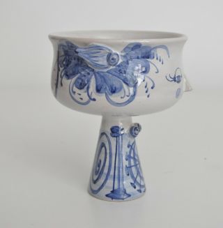 Wiinblad Eva Vtg Mid Century Danish Modern Ceramic Pottery Girl Bowl Sculpture 6