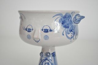 Wiinblad Eva Vtg Mid Century Danish Modern Ceramic Pottery Girl Bowl Sculpture 7