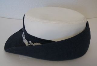Vintage WWII USAF Eagle Badge Cap Uniform Womans Dress Service Hat 7