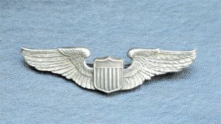 Ww Ii Usaaf Pilot Wings Sterling Blackinton 3 " Finely Feathered