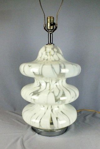 Mid Century Modern Murano Glass Pagoda Form Lamp c1970 Carlo Nason Mazzega ATR 10