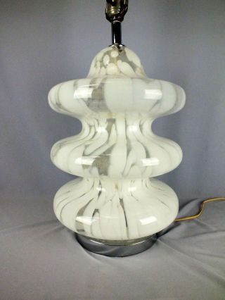 Mid Century Modern Murano Glass Pagoda Form Lamp C1970 Carlo Nason Mazzega Atr