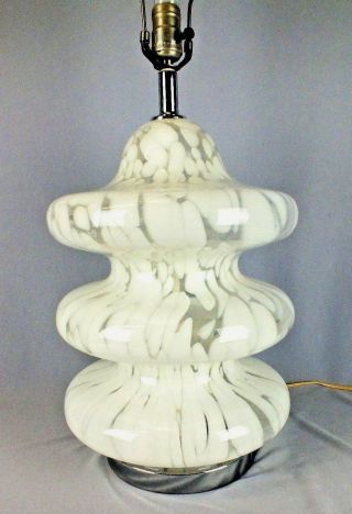 Mid Century Modern Murano Glass Pagoda Form Lamp c1970 Carlo Nason Mazzega ATR 2